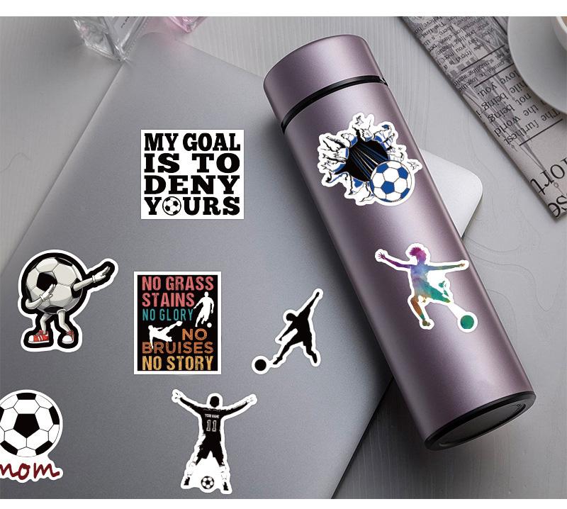 50 Pcsset Football Soccer Graffiti Stickers For Laptop Phone Luggage Notebook Decal Decoration Scrapbook Sticker Kids Gift