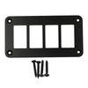 Heavy Duty Aluminum Alloy Rocker Toggle Switch Mounting Bracket Four Way Waterproof Panel Housing Holder for Car RV Marine Truck