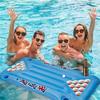 Inflatable Pool Party Floating Raft Multifunctional Beer Pong Air Mattress Inflatable Beer Pong Table for Beach