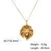 My Shape Punk Lion Head Pendant Necklace for Men WomenStainless Steel  Animals Necklace Choker Box Chain Fashion Jewelry Male