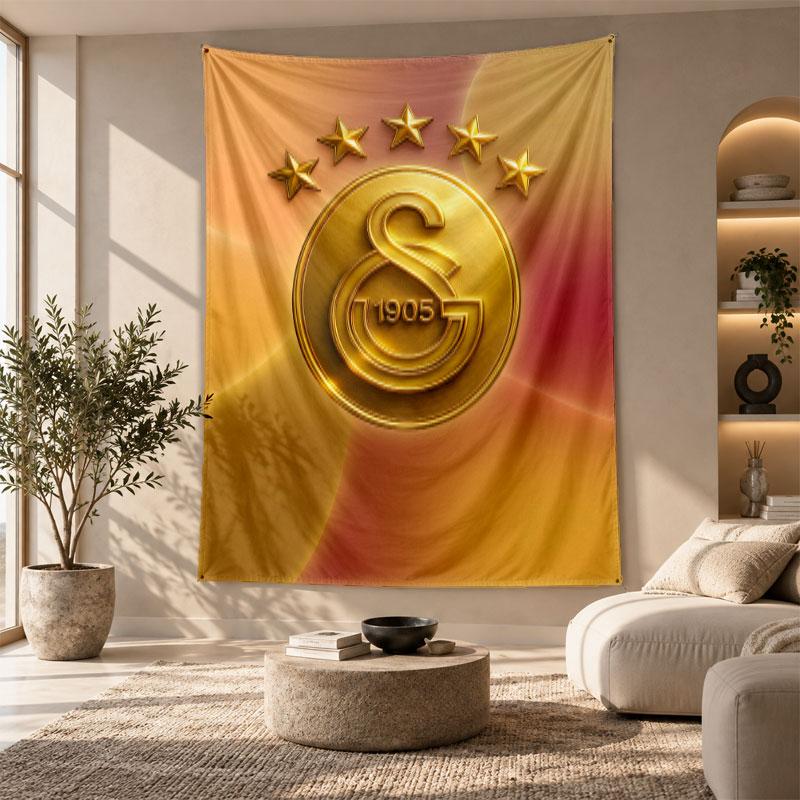 Decorative Tapestry,Galatasaray FC Printed Wall Art, Lightweight Wall Hanging For Bedroom Background