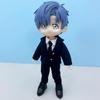 niannyyhouse 112 BJD Doll Outfit: Jacket, Pants, Shirt, Shoes, Socks, Suit, OB11 Size (for Obitsu Doll 11cm Body) (Black)