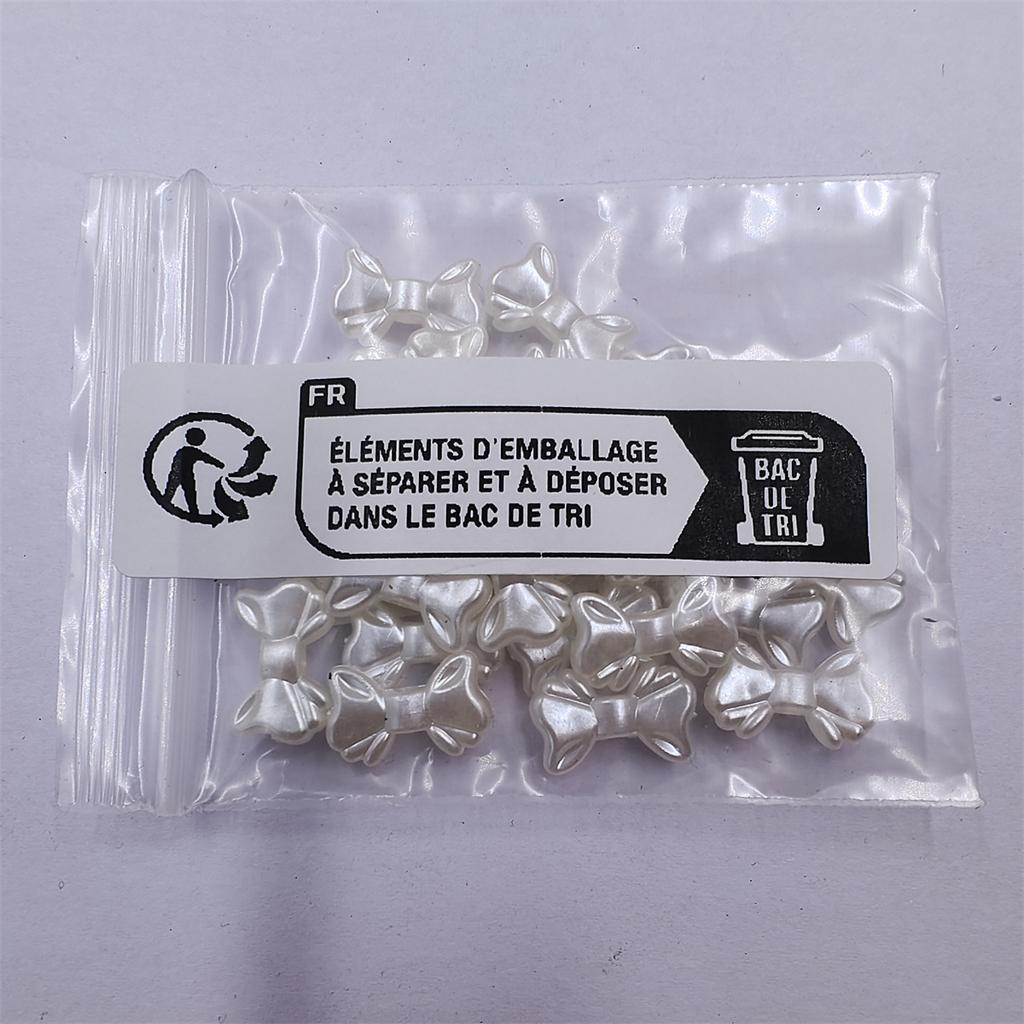 DIY Handmade Earrings Accessories Ribbon Bow Shape Acrylic Bead ABS Imitation Pearl Handmade Material With Hole Jewelry Making Children Necklace