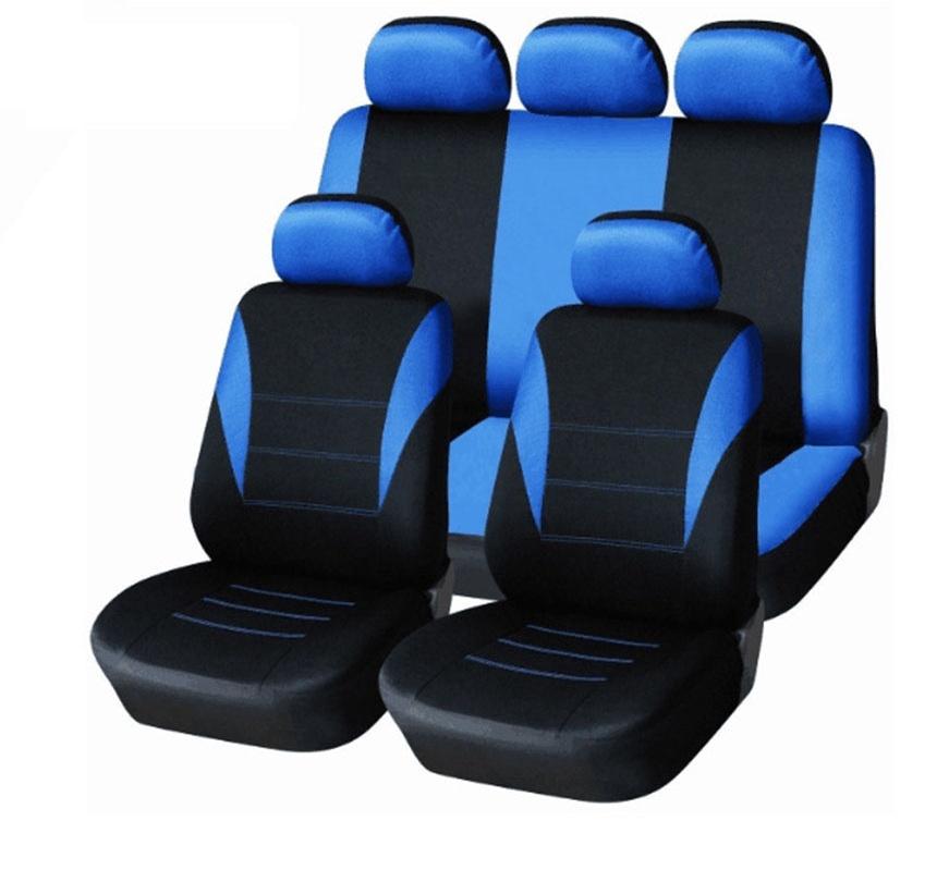 Car Seat Universal Covers Front Rear Head Rests Full Set Auto Seat Cover