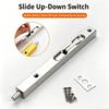Thickened 304 Stainless Steel Hidden Vertical Flush Bolt Lock Anti-pry for Home Double Front Door Security
