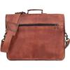 Ziegenleder Vintage Messenger Braun Laptop Herren Aktentasche Echte Schultertasche