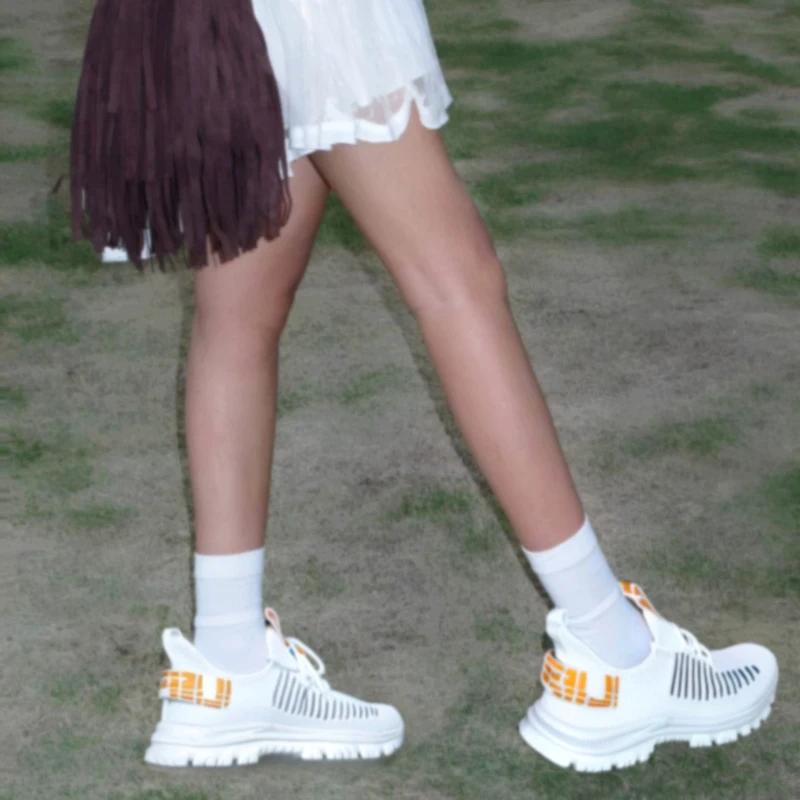 Women'S Lightweight Tennis Shoes Fashionable Comfortable Lace Up Shoes Outdoor Volleyball Tennis Training Sports Platform Shoes