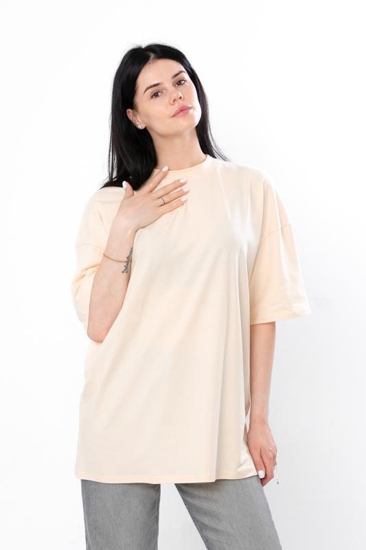 Oversized Cotton T-Shirt – Relaxed-Fit Tee for Women In Solid Color, Summer, 3393-036 HC