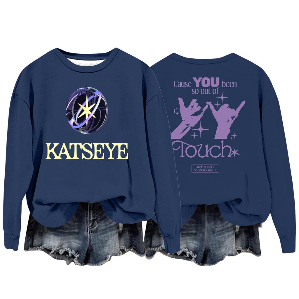 Hanorac larg casual de damă cu mânecă lungă și imprimeu