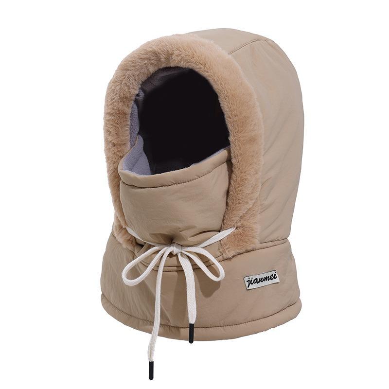 Northeast Fleece-Lined Warm Earflap Lei Feng Hat Men's Outdoor Ski Hat Women's Cycling Windproof Snow Warm Hat