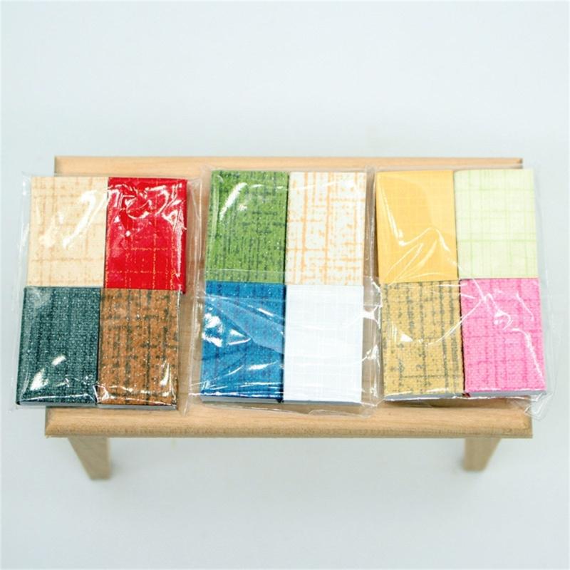 Antique Blank Books for Dollhouses Bookshelf Decoration and Crafting Projects Model Decorative Accessory Book Set of 4