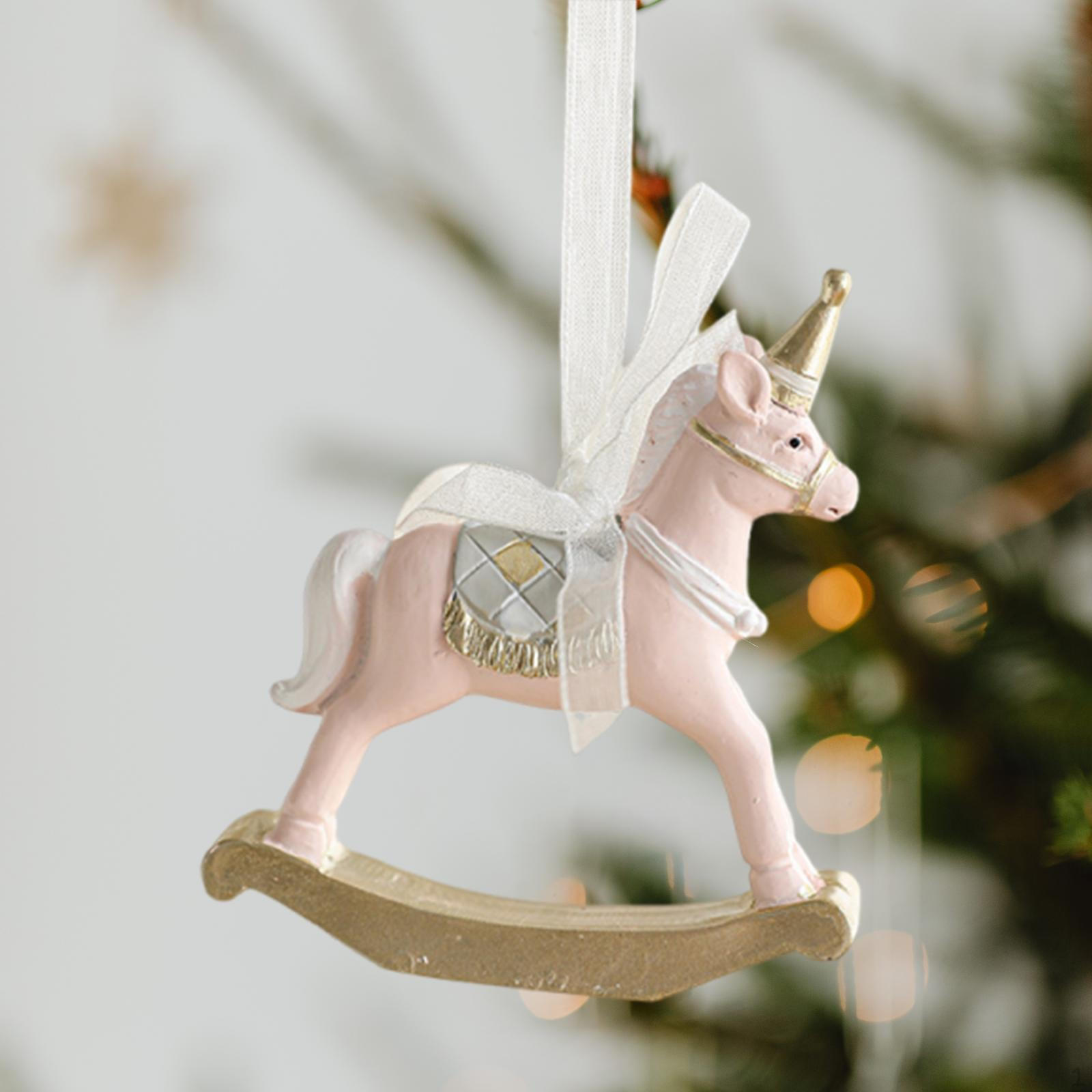 

Смола Рождественское Украшение Украшение на Елку Кафе с Веревочкой Фестивали Креативный Рождественский Декор розовый