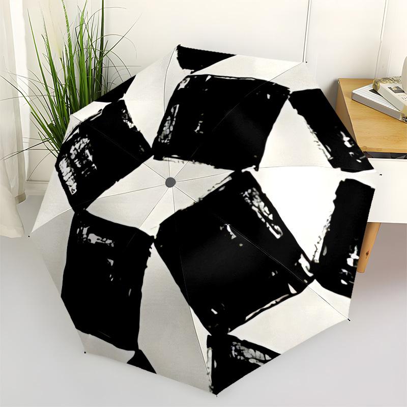 

1pc Black Square Automatic Opening/Closing Umbrella with Operation & Windproof Canopy - Folding Design, Holiday Gift yy260225170