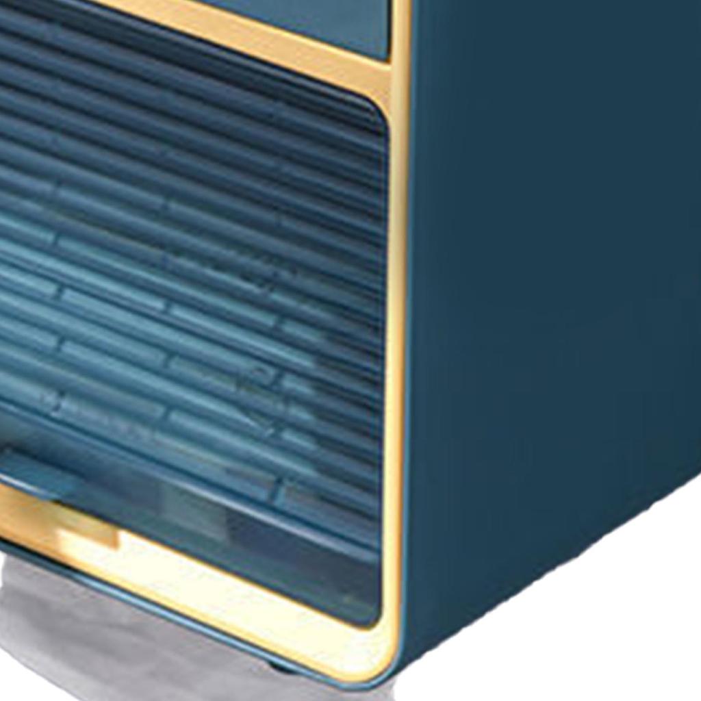 Toilettenpapier Aufbewahrungsbox Modern Schlichter Stil Doppelschichtig Stanzfrei Wandmontiert Taschentuchbox für Badezimmer