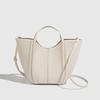 Luxury Quilting Basket Bags for Women Handbags PU Leather Bucket Bag Fashion Designer Shoulder Crossbody Bag Female Purses