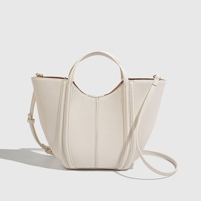 Luxury Quilting Basket Bags for Women Handbags PU Leather Bucket Bag Fashion Designer Shoulder Crossbody Bag Female Purses