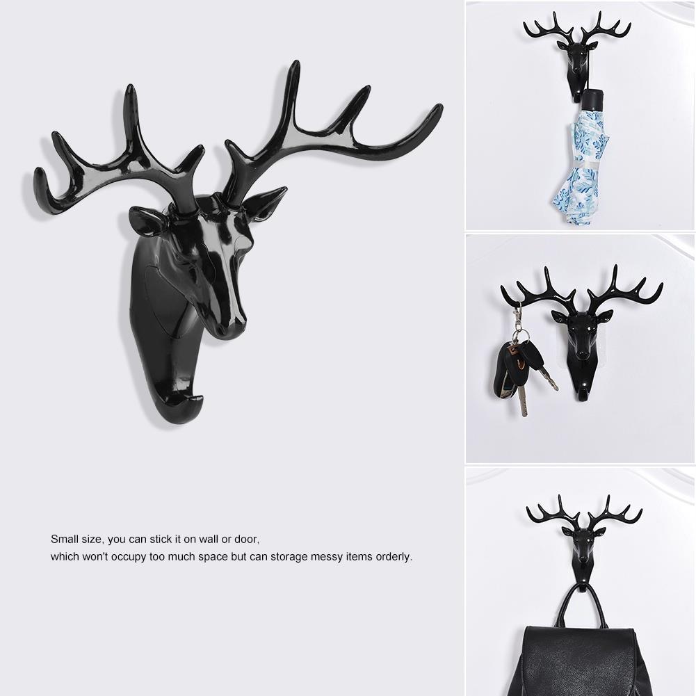 Hanging Clothes Hat Scarf Key Deer Horns Hanger Rack Wall Deer Head Antlers DIY Hanging Clothes Hat Scarf Key Deer Horns Hanger Rack Wall Deer Head Antlers DIY