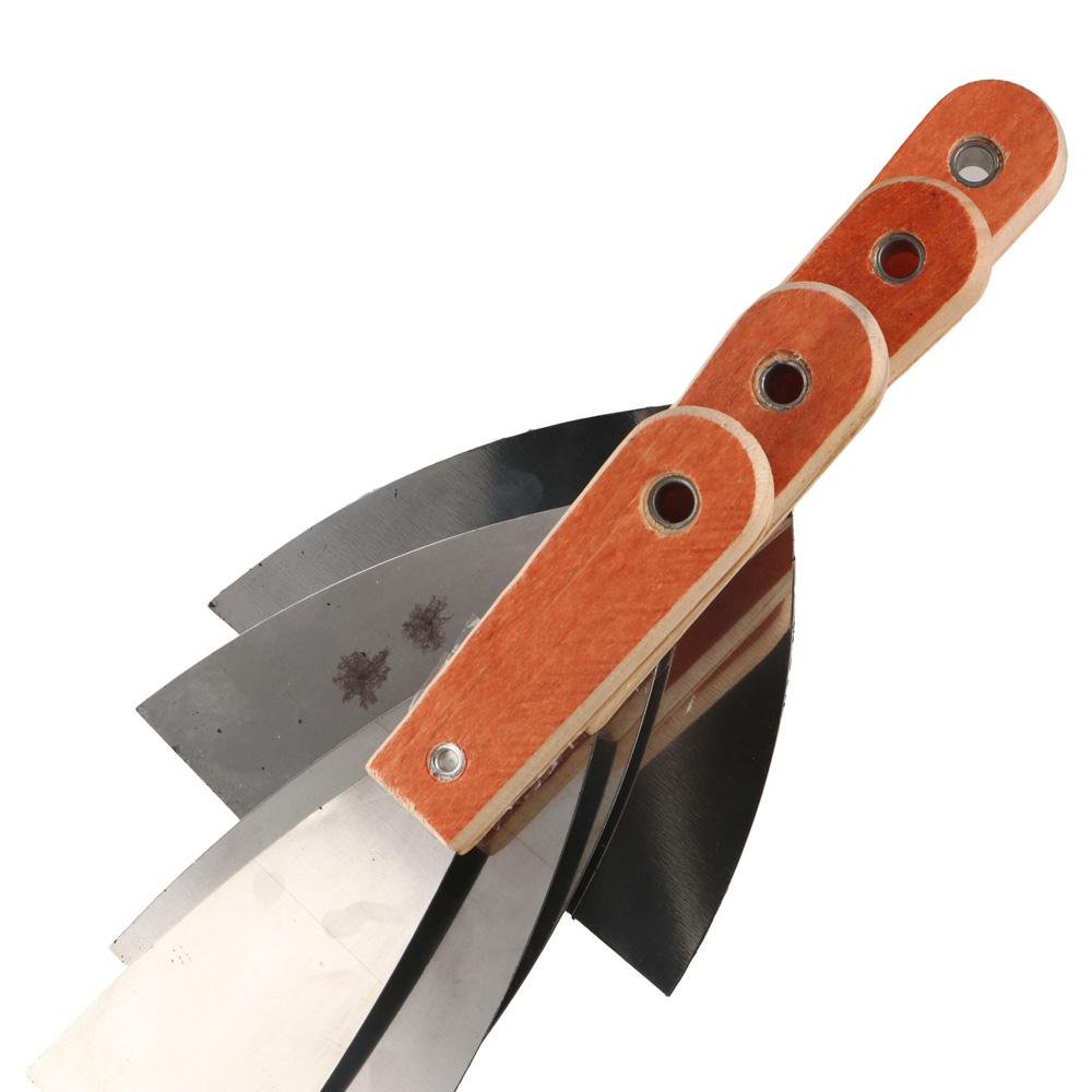 Stainless Steel Cleaning Scraper Wood Handle Cleaning Trowel Easy Use Paint Tools  Industrial