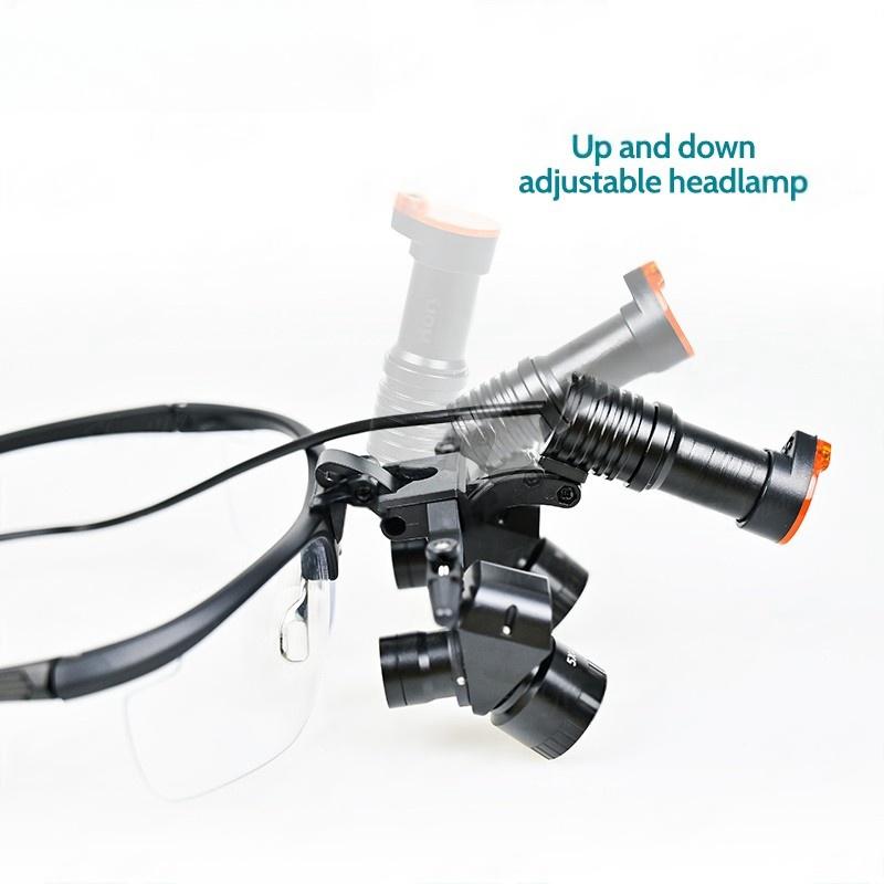 4X-6X Dental Loupes 5W Headlamp Binocular Medical Magnifier 300-600mm Pupil Adjustalbe Surgery Operation Lens Dental Equipment