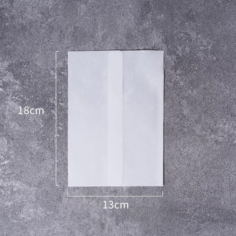 Elegant European Style Frosted Semi-Transparent Tracing Paper Envelopes for Artistic Postcards and Business Invitations