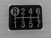 Tuningfan Shift Pattern for Manual Transmission Super Big and Emblem, Black, 7-Speed Vehicles, Giga, Great, Dolphin, Profia, Thumb, Quon, Black,