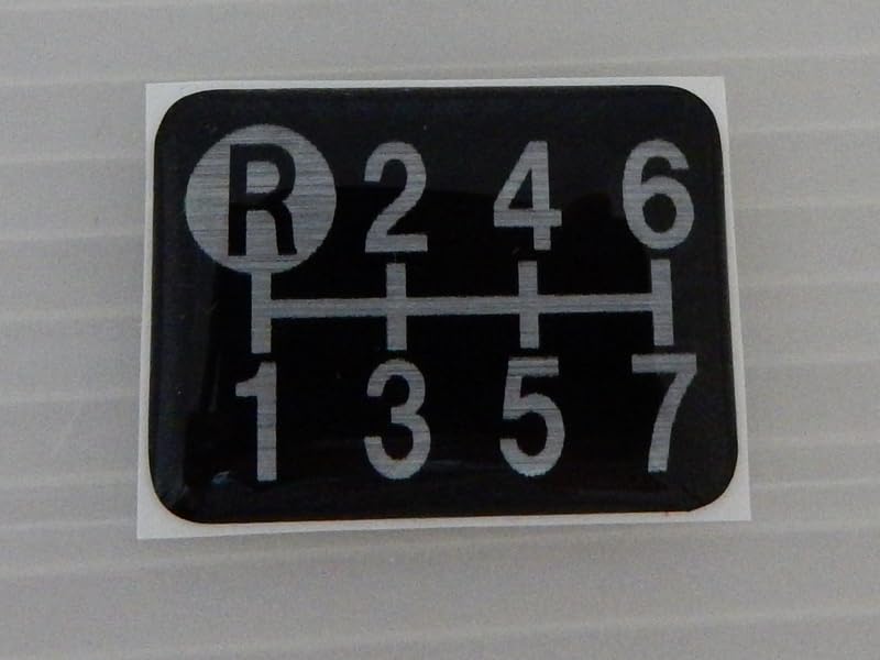 Tuningfan Shift Pattern for Manual Transmission Super Big and Emblem, Black, 7-Speed Vehicles, Giga, Great, Dolphin, Profia, Thumb, Quon, Black,
