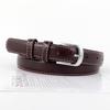 Pu Ladies Leather Belt With Metal Pin Fastener For Office And Daily Outfits