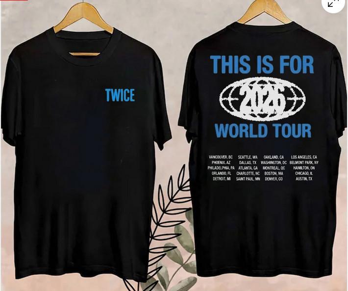 TWICE This Is For 2026 Tour LA Pop-up Multicolor T-Shirt Unisex T-Shirt XXXXL