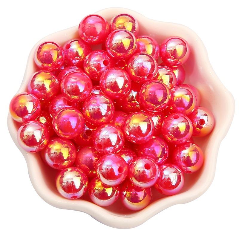 6/8/10mmABS Imitation Pearl AB Color Round Beads DIY Handmade Beaded Loose Bead Material Hair Accessories