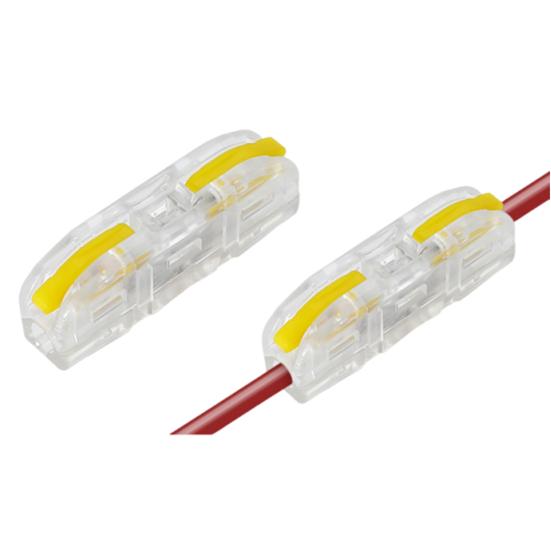 50 Pcs Lever Wire Connectors 1 In 1 Out Electrical Wire Butt Splice Inline Terminals Mini Quick Connector