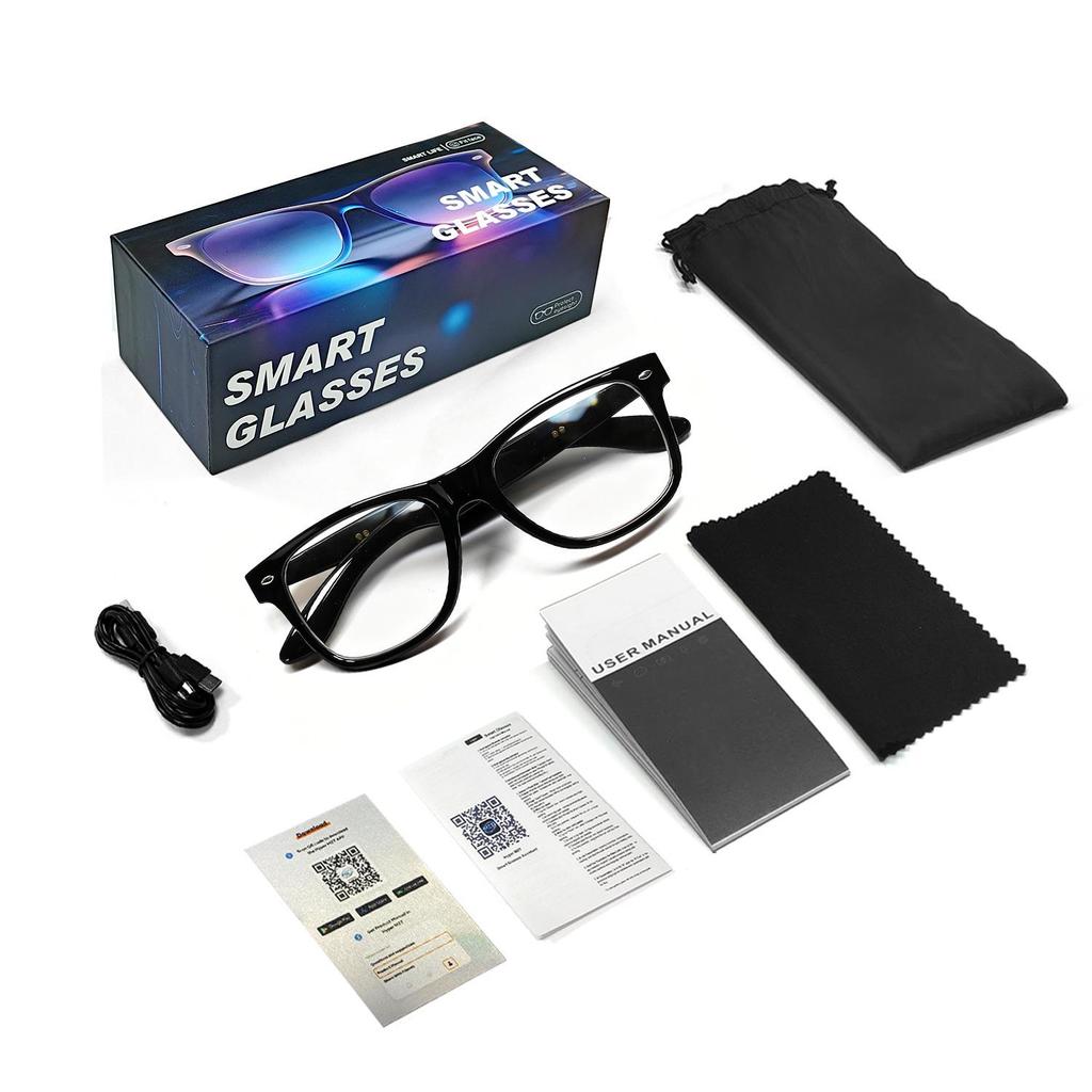 F60 Smart Bluetooth Glasses: AI Translation & Anti-Blue Light, Supports 100+ Languages