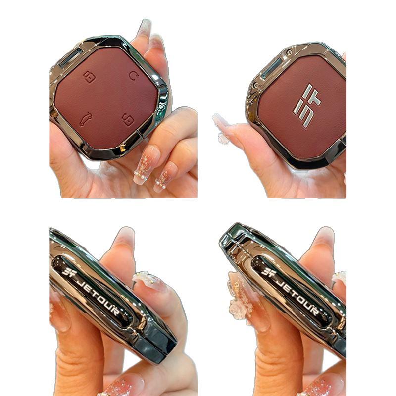 Leather Key Cover with Metal Clip for 2024-2025 Jetour Freedom Models