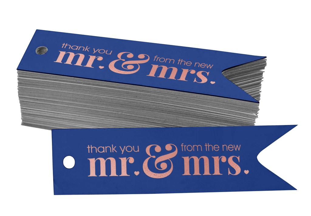 Inkdotpot Pack Of 100 Thank You From The New Wedding Favor Paper Tags Craft Real Gold Foil Hang