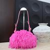 2025 Fall Plush Cloud Underarm Bag Cute Fuzzy Clutch Daily Use
