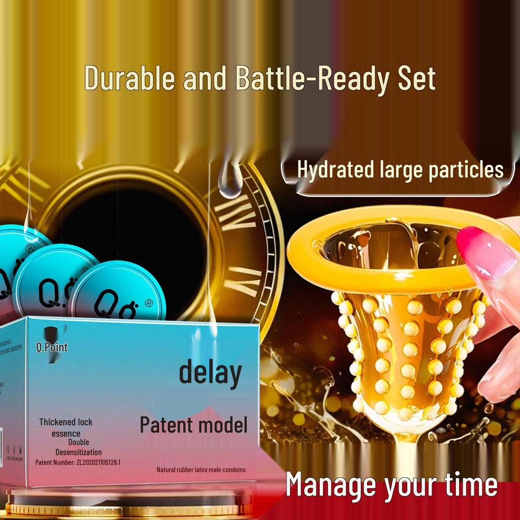 Q-point Ultra-Thin Hyaluronic Acid Condoms: Long-Lasting and Safe for Enhanced Pleasure.