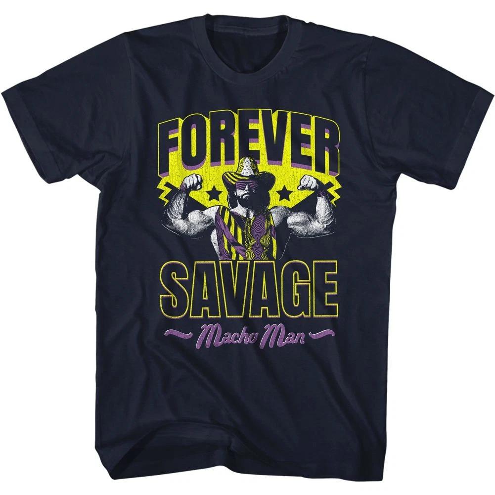 Macho Man Forever Savage Navy Wrestling  Children s T-shirt 100