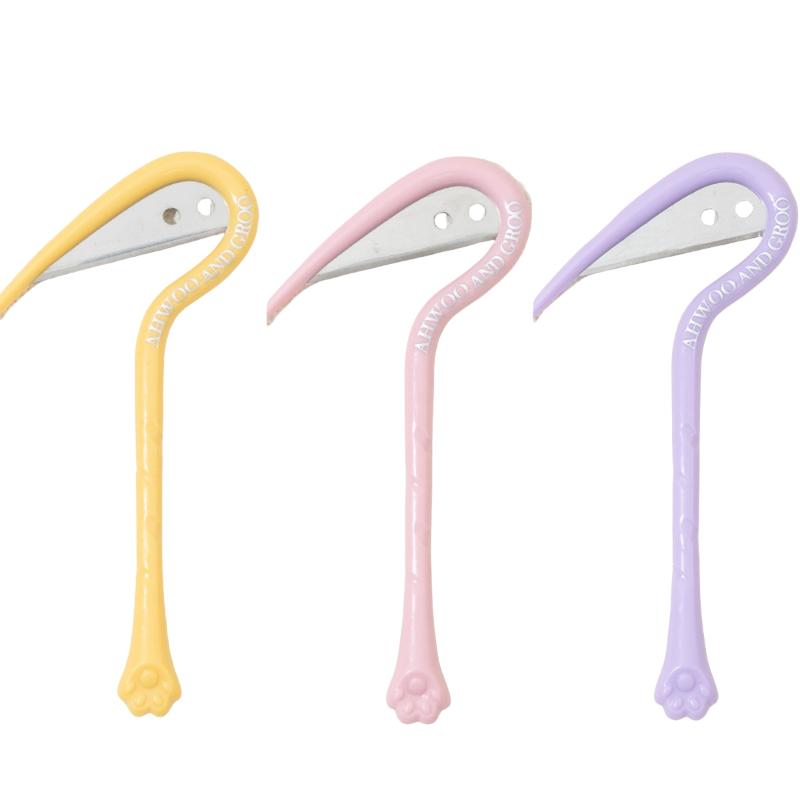 

3 шт. Нож для удаления шерсти домашних животных, Нож для распутывания, Уход за шерстью, Линька, Триммер, Нержавеющая сталь, Эффективно, Безопасные ножницы, Аксессуары для кошек