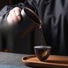 Silver Spot Black Ceramic Fairway Cup Tea Sea Rough Ceramic Crane Tea Cup Vintage Home Ceramic Kung Fu Tea Set