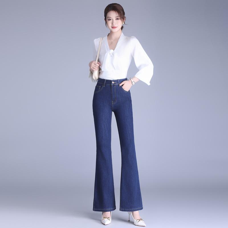 Damen Pendler Denim Micro-Cropped Hose Frühling und Herbst Zeigen Hohe und Dünne Persönlichkeit der Modischen Jeans