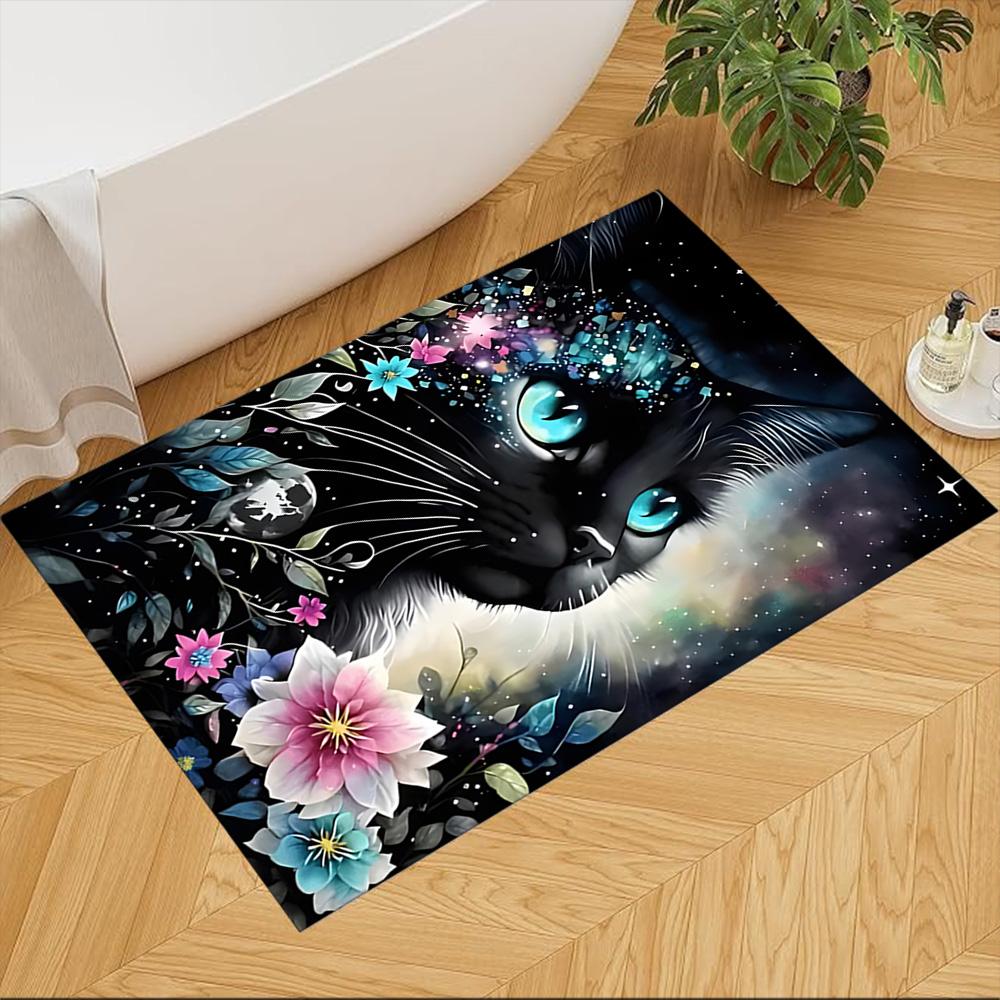 

Sunflower Field Cat Dream Non-Slip Home Carpet Design for Office Decor Living Room Bedroom Gift 40cmx60cm