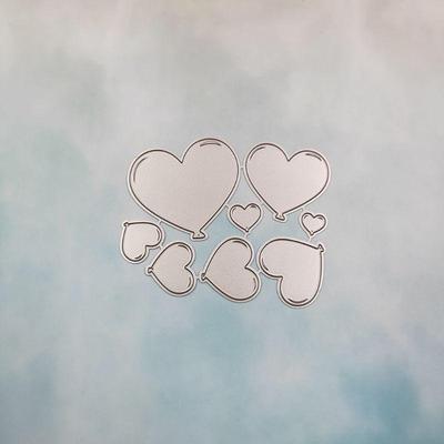 Koolstofstaal Cartoon Hartjes Snijmal Embossing Stencil Sjabloon Vorm DIY Pape