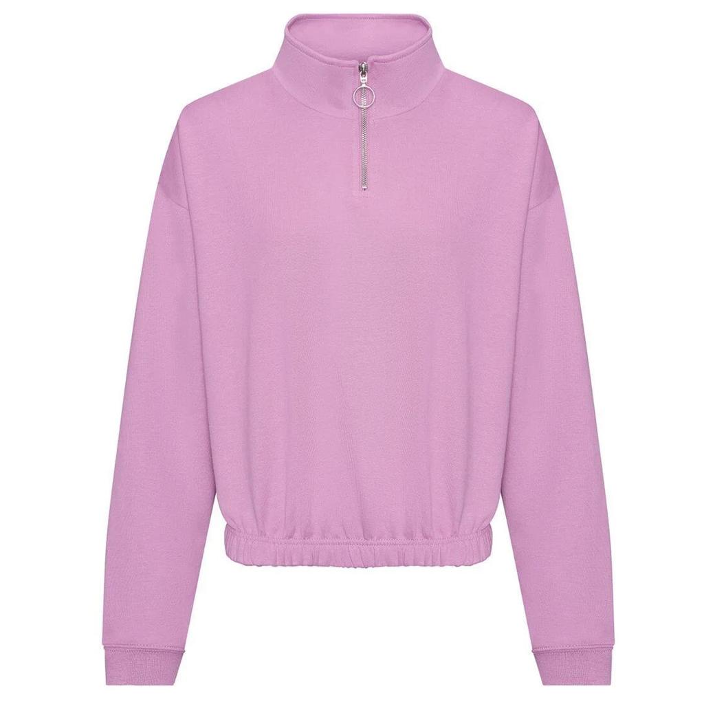 Awdis Dámská/Dámská Mikina Crop na Čtvrtinový Zip