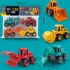 1:55 Children Plastic Vehicle Car Toys Trucks Construction Vehicle Excavator Bulldozer Model Inertia Children's Gifts Carro