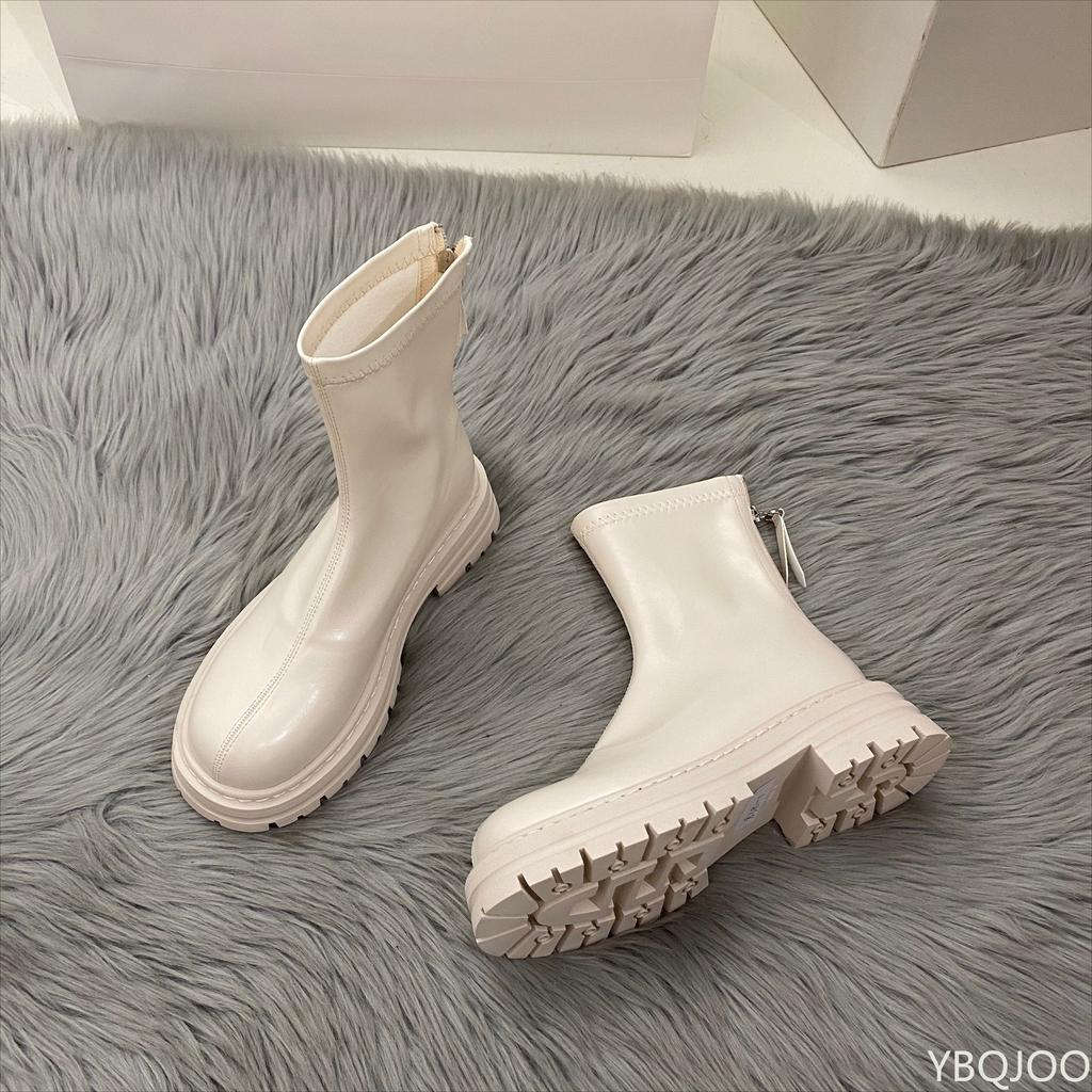Thick Soled Fashionable Versatile Women's Shoes New Autumn Winter Elegant Simple Short Boots Casual Comfortable Women's Shoes