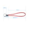 50pcs/lot Hand Wrist Lanyard String Short Grip Lanyard Mobile Phone Strap for USB Flash Drive Keychain ID Badge Holder DIY
