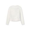 Fila Original Casual Simple Slim Fit Short Knit Long Sleeve T-Shirt Women Tops Cloud-White F11W549208FIV