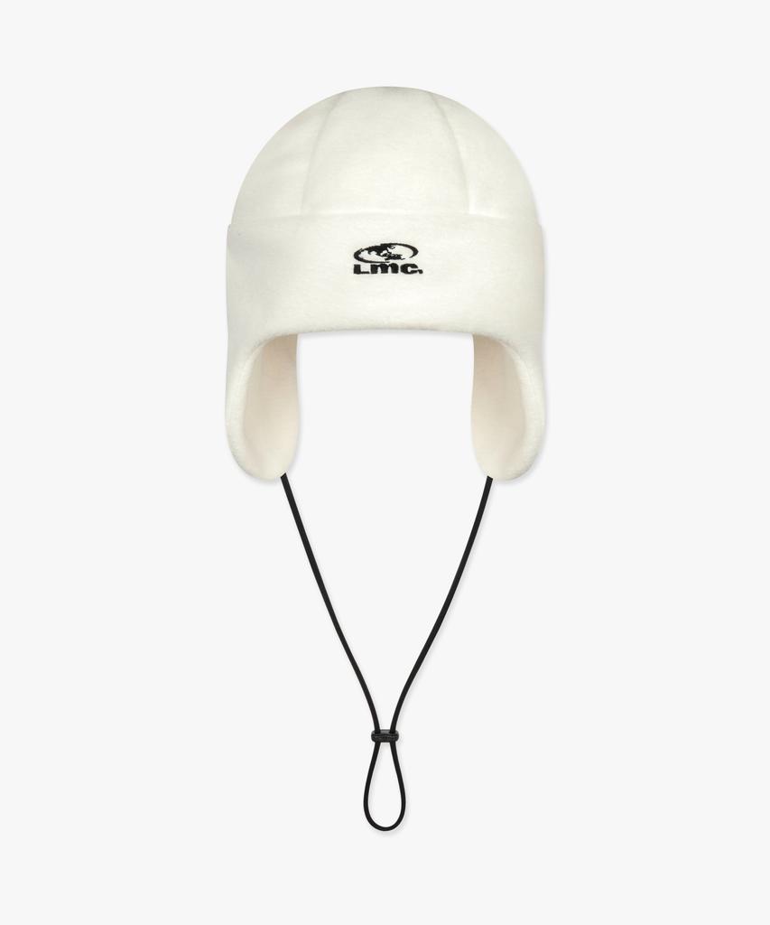 LMC Oval Globe Fleece Earflap Beanie Ivory