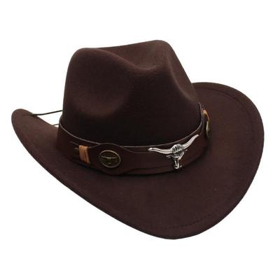 Ethnischer Bullenkopf Filz Cowboyhut