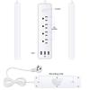 Power Strip, Surge Protector with 4pcs Wide-spaced Outlets & 3x USB Ports for Phone Tablet Laptop Multiple Devices