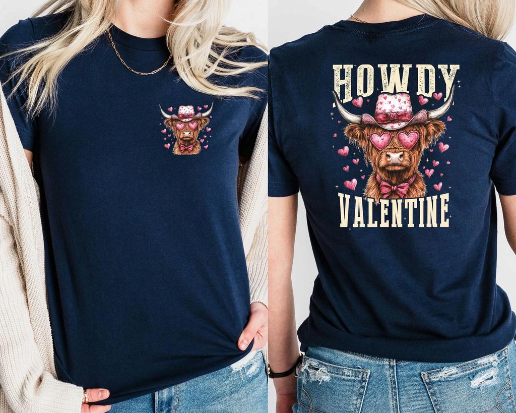 Howdy Valentine T Shirt Wild Western Cowboy Valentines SweaT Horse s Day